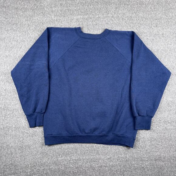 Vintage Signal Sports Blank Sweatshirt Mens XL Blue Long Sleeve Pullover USA 80s - Picture 3 of 5